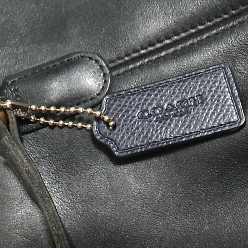 (#1) RARE! Coach Vtg Framed Leather Pouch Hinged Frame Closure - Picture 13 of 15
